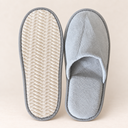 Хотелски чехли GREY COTTON VELOUR